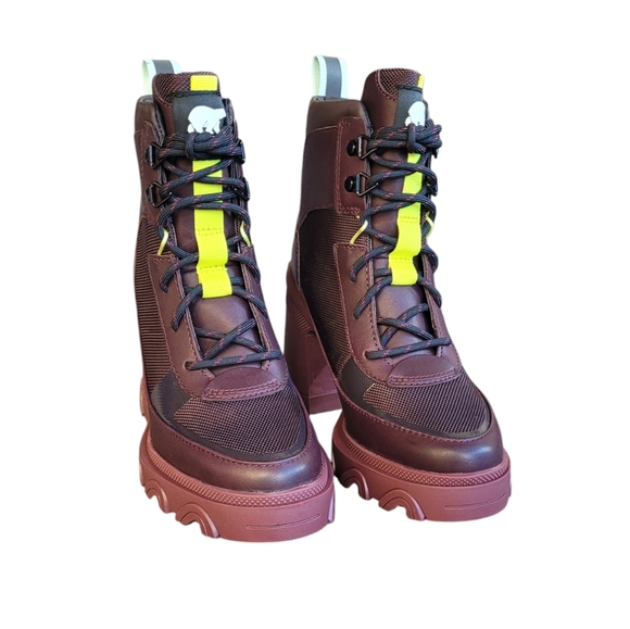 SOREL New Cinder Sea Sprite Waterproof Brex Heel Lace Bootie Size 5 - Picture 16 of 16